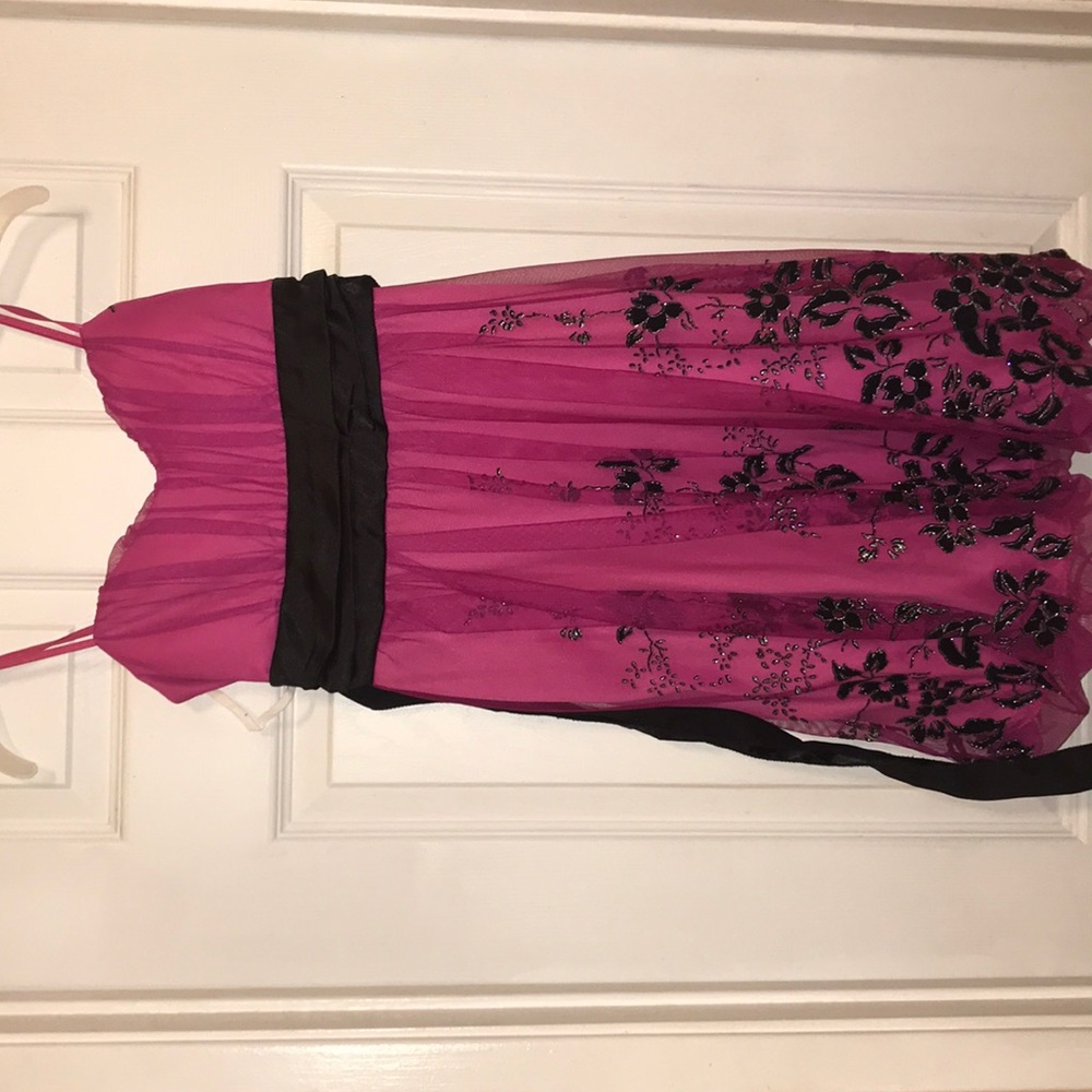 Pink and black child’s dress